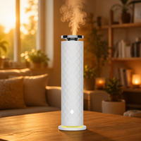 Diffuseur d'arômes d'huiles essentielles Greaz Luxury Cold Air Nebulizer, diffuseur d'arômes sans eau, machine à parfum de table pour la maison, l'hôtel, le bureau