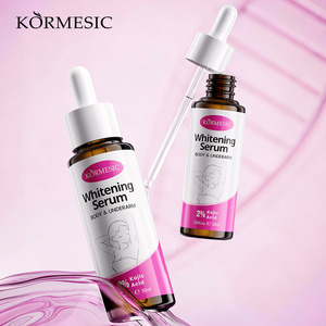 Sérum éclaircissant pour le corps et les aisselles à l'acide kojique KORMESIC Private Label 30ml, crème à la vitamine E, hydratante, éclaircissante, réparatrice, lotion pour le corps - Product Image 1