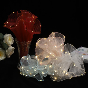 Ruban de gâteau délicat en maille, matériau décoratif multi-usage <span class=keywords><strong>pour</strong></span> gâteau de mariage, arrangement floral, décoration de fête - Product Image 4