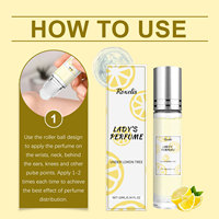 Viraal draagbare mini sample Eau de Toilette parfum Roxelis Geel Frisse Citroen Niche Fruitig Licht Charmante geur voor vrouwen