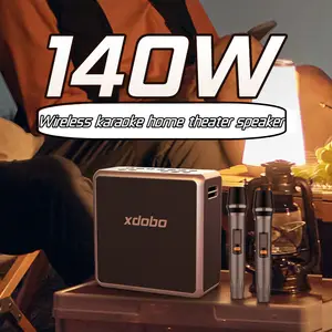 Xdobo Koning Max 140W High-Power Outdoor Draagbare Blue Tooth Speaker Home Theater Subwoofers Luid Karaoke Speaker Met microfoon