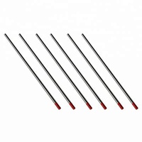 Electrodo de Tungsteno Toriado Rojo Modelo WP de M&J, Fabricado en China, AWS A.5.1 E6013, 99.96% de Contenido de Tungsteno, Soldadura TIG, Diámetro del Núcleo de 1.6 mm