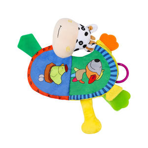 Mignon petit âne livre en tissu Animal Early Education Teether Book Soft peluche Baby Cloth Book - Product Image 4