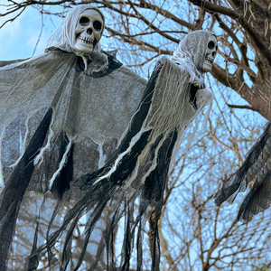 Halloween appesa decorazioni fantasma all'aperto al coperto spettrale fantasma di Halloween con luci per giardini di giardini - Product Image 5