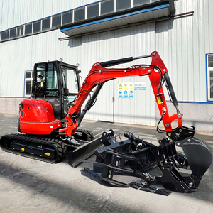 KOSTENLOSER VERSAND Mini bagger 3500kg EPA Farm Gebrauchte Raupen bagger China Hydraulische 3 Tonnen kleine Bagger Mini maschine - Product Image 5