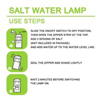 Lampe LED d'urgence alimentée par l'eau salée, portable, sans batterie, lumière de survie pour le camping, la randonnée, les pannes de courant