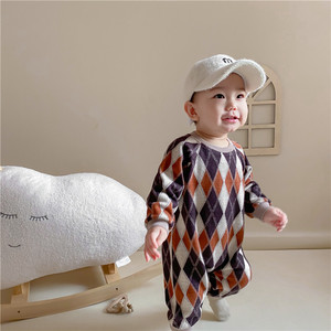 Peleles de punto de otoño para bebés, mono cálido, monos de invierno, ropa de <span class=keywords><strong>niña</strong></span> para recién nacidos, ropa de Navidad - Product Image 4