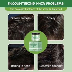 Pegatinas Personalizadas 300g Producto para el Cuidado del Cabello Exfoliante Capilar Refrescante de Romero y Menta Apto para Todo Tipo de Cabello - Product Image 2