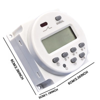 Minuteur industriel portable CHRE CN101A avec télécommande, 220V 16A, compte à rebours 24 heures, matériau ABS, 60Hz, durée de vie de 100 000 cycles