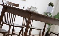 Ensemble de table à manger en bois massif moderne, pratique, professionnel et personnalisé, très vendu