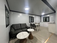 Maison conteneur extensible 20 pieds 40 pieds, moderne, de luxe, modulaire, préfabriquée, avec salle de bain, panneaux sandwich en acier