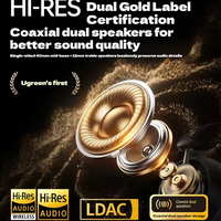 UGREEN Hitune Max6 Studio Pro 48dB ANC Headphone Gaming Nirkabel - Desain Olahraga Ringan yang Dapat Disesuaikan untuk 2.0 820mAh