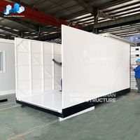 Zhongnan personnalisé Q235 9ft 16ft 19ft préfabriqué assembler mobile portable pliant pliable conteneur de stockage