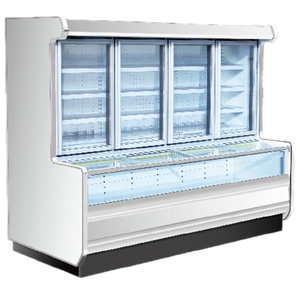 Réfrigérateur-congélateur combiné avec porte vitrée pour supermarché, modèle KCE-16ZF - Product Image 3