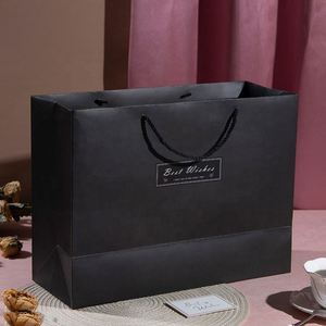 Sacs en papier personnalisés de petite et grande taille, sacs d'emballage en carton blanc de luxe, vente en gros - Product Image 6