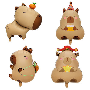 Globo de Aluminio de Capibara Mate para Múltiples Ocasiones, Decoración de <span class=keywords><strong>Fiesta</strong></span> de Cumpleaños, Globo de Aire Flotante de Pie - Product Image 5