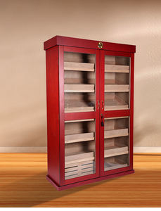 Grand humidor à cigares à double porte, résistant à l'humidité, écologique, avec couleur et logo personnalisables, capacité de 4000 à 5000 cigares, en bois - Product Image 3