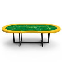 Table de poker Texas de qualité professionnelle de luxe YH 102 pouces avec nappe personnalisée pour un usage domestique