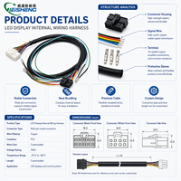 Rangkaian Kabel Perangkat LED Display, Perakitan Kabel Perangkat Rumah Tangga Khusus untuk Layar LED Display