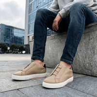 CACATUA Baskets Homme Style Italien en PU Respirant, Solide, à Lacets, Légères, Antidérapantes, Confortables pour la Marche Quotidienne 20260811-7