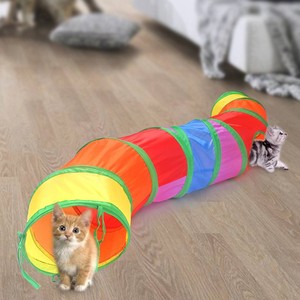 Manufacturers Pet Supplies <b>Cat</b> Rainbow <b>Tunnel</b> <b>Cat</b> Toy Drill Barrel Channel Foldable <b>Cat</b> <b>Tunnel</b> - Product Image 3