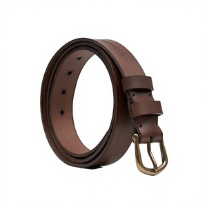Ceintures pour hommes en cuir de vache véritable faites à la main de qualité supérieure, boucle à ardillon vintage, acier carré solide, imperméable - Product Image 5