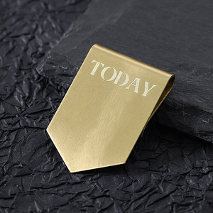 Clip para Billetes Personalizado con Diseño de Logotipo de Empresa, Metálico en Blanco de Acero Inoxidable Plateado, Grabado con Láser, para Cartera, Tarjetas y Dinero en Efectivo - Product Image 5