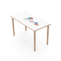 Table d'activités rectangulaire moderne et durable, fabriquée en usine, pour étudiants, idéale pour les salles de classe, ateliers, salles à manger et salons.