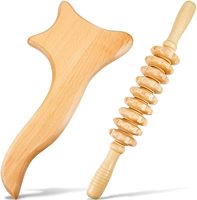 Outils de grattage Gua Sha en bois en forme de hache, masseur de thérapie du bois, outil de modelage du corps