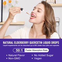 Gouttes de sureau 3000MG, liquide oral 60ml, soutient la fonction immunitaire, antioxydant, réponse inflammatoire, renforce le cœur