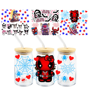 Calcomanías <span class=keywords><strong>de</strong></span> copa <span class=keywords><strong>de</strong></span> vidrio <span class=keywords><strong>de</strong></span> 16oz <span class=keywords><strong>de</strong></span> fábrica, pegatina <span class=keywords><strong>de</strong></span> corazón <span class=keywords><strong>de</strong></span> amor, envolturas <span class=keywords><strong>de</strong></span> transferencia UV DTF, calcomanías impermeables DIY, diseño <span class=keywords><strong>de</strong></span> dibujos animados - Product Image 1