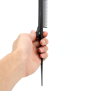 1 pz pieghevole presa in giro Clip pettine ratto con Clip per le donne professionale evidenziare i capelli tintura Pick & Clamp spazzola districante pennello - Product Image 4