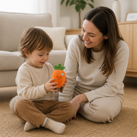 Wortel Pluche Speelgoed Zachte Knuffeldier Pop Schattig Realistisch Kinderspeelgoed Cadeau voor de Kinderkamer Huisdecoratie PP Katoenen Vulling