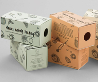 Caja de Regalo con Cajón Deslizable para Postres y Pasteles, con Asa de Cinta, Diseño Artístico, Ecológica, Tamaño Personalizado, Logotipo Personalizado en Relieve, para Panadería