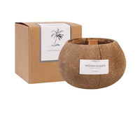 Bougie parfumée artisanale en cire de soja, en coquille de noix de coco naturelle, aromathérapie, niche premium, écologique, décoration de chambre, cadeau de fête