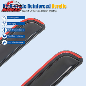 Viseras para Ventanas Laterales de Toyota Tundra Doble Cabina 07-21, Acrílicas, Protección Contra la Lluvia - Product Image 4