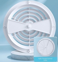 Diffuseur circulaire multi-tailles en ABS, diffuseur rond pour système HVAC, diffuseur rond réglable
