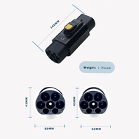 Adaptateur EV antivol 32A 3 phases 7KW 22KW IEC 62196-2 Type 2 Convertir en GB/T Adaptateur de voiture électrique avec verrouillage