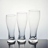 Verre à bière Pilsner haut et transparent en borosilicate, style moderne classique, en forme de canette, pour bière artisanale, vin, cola