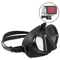 Masque de plongée anti-buée de haute qualité blanc avec fixation GoPro, masque de plongée en silicone souple pour caméra d'action