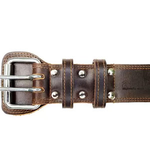 เข็มขัดหนังยกน้ำหนักแบบปรับแต่งได้เข็มขัดพยุงกำลังแบบสวมสบาย - Product Image 5