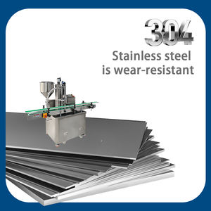 Máquina de llenado automática con bomba de pistón para líquidos viscosos, mermeladas, cosméticos, cremas corporales y pastas en tarros y botellas - Product Image 5