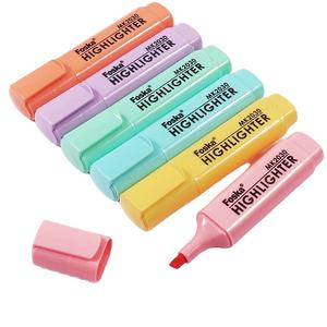 Ensemble de marqueurs à pointe biseautée Foska, 6 couleurs <span class=keywords><strong>pastel</strong></span> assorties, séchage rapide, non toxique, surligneur pour fournitures de bureau et scolaires - Product Image 1