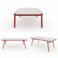 Fauteuil de salon d'extérieur moderne avec dossier en corde tressée, structure en aluminium et coussin imperméable pour jardin, villa, hôtel