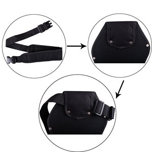 Funda para taladro de impacto, soporte para taladro, bolso de muñeca portátil, bolso de hombro con correa desmontable, cinturón, herramienta eléctrica - Product Image 5