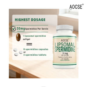 Suplemento de Spermidina Altamente Absorbible, Extracto de Germen de Trigo Fermentado Efectivo, Cápsula de Gel Suave, Suplemento <span class=keywords><strong>Herbal</strong></span> para Mejorar la Inmunidad - Product Image 2