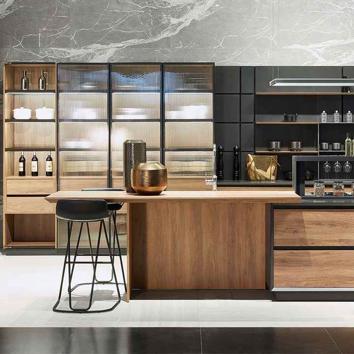 Luxury Furniture Smart Hot Pre Assembled Lacquer Grey Color Plastic ...