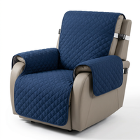 Housse de protection antidérapante pour canapé inclinable simple en polyester gaufré à texture brique, élastique, pour canapé domestique