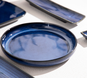 Juego de Vajilla de Cerámica Azul Subesmaltado Personalizable al por Mayor |   Platos y Tazones de Porcelana Azul Marino de Alta Gama para Compra al por Mayor - Product Image 3