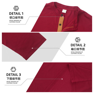 Camiseta Henley de Manga Larga para Hombre Df 16, Blanca, de Poliéster, Informal, Deportiva, con Cuello Alto y Bolsillo - Product Image 6